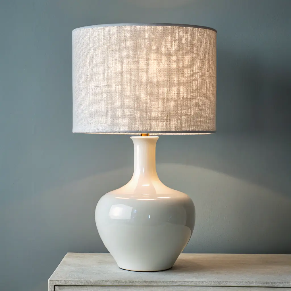 Minimalist White Table Lamp